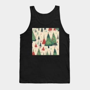 Ykomow Christmas Trees Womens Holiday Pine Tree Xmas Graphic Tees Christmas Family Tank Top